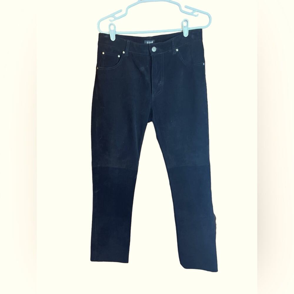 For Joseph Black Suede Jeans Size 29